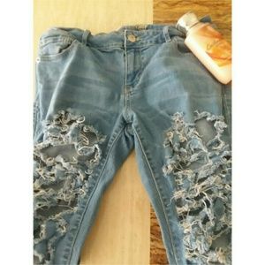 Old Navy - Rockstar clear water jeans (MODIFIED)